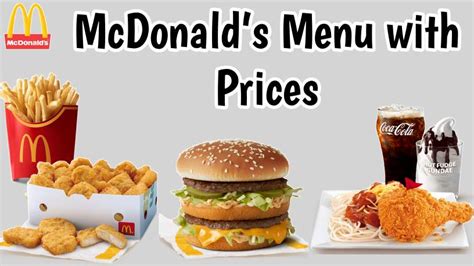 McDonald's Menu Price List 2023 – McDo Philippines.